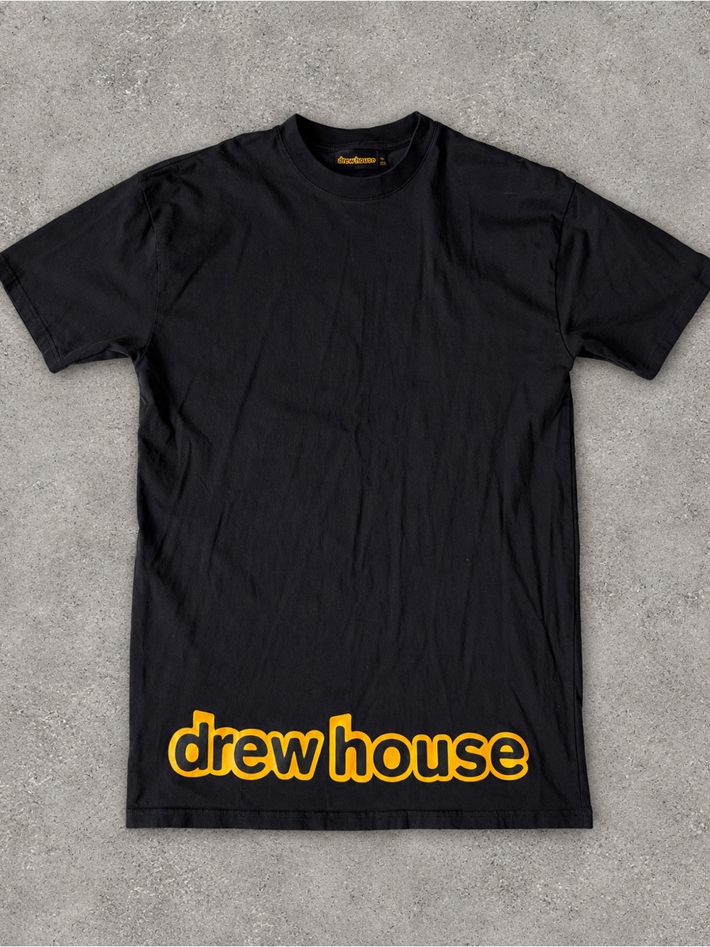 Drew House Unisex Black Cotton Graphic Crewneck T-Shirt MEDIUM Streetwear Luxury